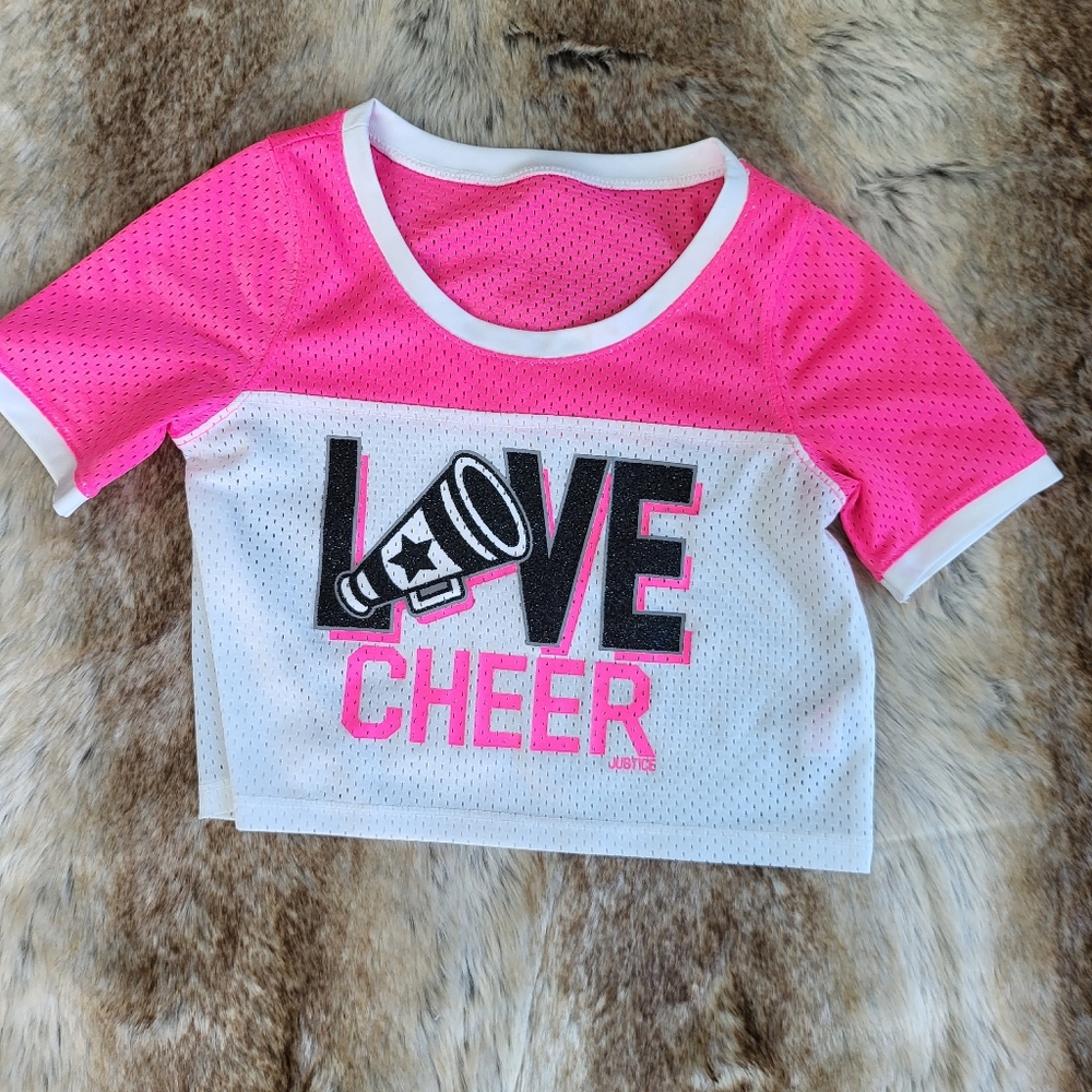 Crop tee "love cheer"